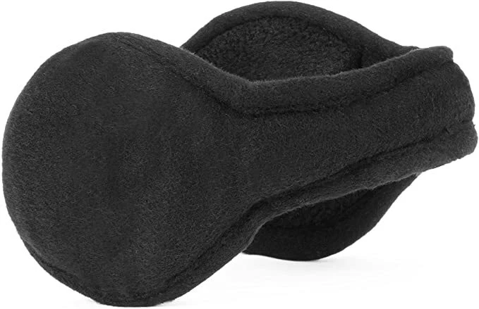 180s Men's Chesterfield Wool, Black, Behind-The-Head Ear Warmers / Earmuff NEW!