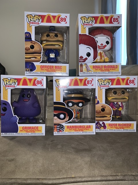ðFUNKO POP MCDONALD'S EXCLUSIVE SET RONALD MAC GRIMACE HAMBURGLAR FREE SHIPPING | eBay