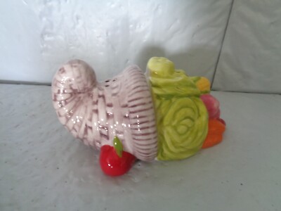 New - Boston Warehouse - Cornucopia - Be Thankful -  Salt & Pepper Shakers Set
