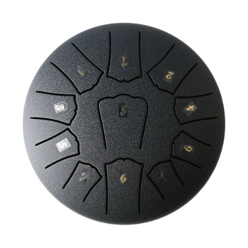 Mini Steel Tongue Drum 6 Inch 11 Notes Hollow Drum Music Drum Ethereal Drum Yoga - Picture 24 of 26