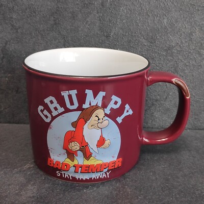 Disneyland Paris Tasse Grumpy Zwerg Schneewittchen Sammeltasse Relief 3D Rar 