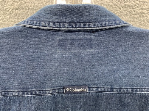 Columbia Women Blue Denim Jean Blazer Jacket Size S Casual Modern Western Rodeo - Picture 15 of 20