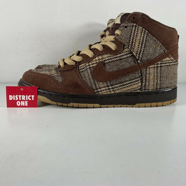 nike dunk high tweed