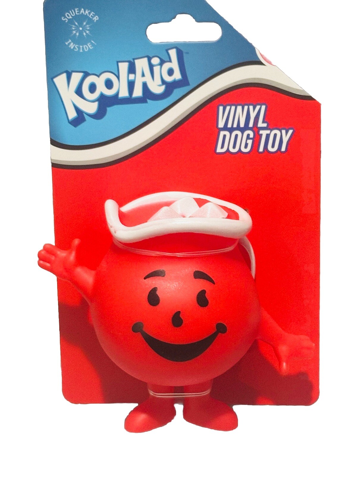 Brand new Kool-Aid Squeak Vinyl Dog Toy. Crafted from high quality Vinyl