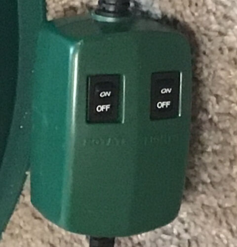 Home Logic Rotating Artificial Christmas Tree Stand Revolving 2 Outlets Tested - Picture 3 of 7