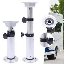 Aluminum Adjustable Table Pedestal Stand Lift Up Table Base for RV Boat Caravan