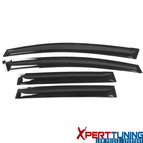 Fits 09-14 Honda Fit GE Hatchback Acrylic Window Visors Guard Deflector 4Pc Set - Picture 3 of 8