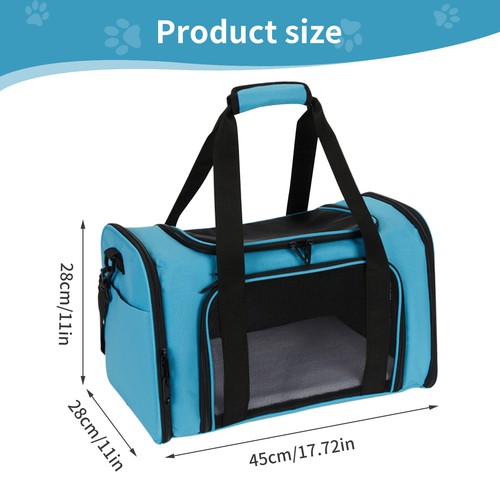 Transportbox Haustier Transporttasche Hunde Katze Tragetasche für Flugzeug Auto - Bild 19 von 24