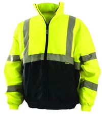Protective Work Jacket Yellow Medium US High-Visibility Safety Gear