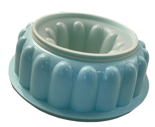 Tupperware Form Gel N Serve 3 teilig Aqua Blau Vintage - Bild 2 von 12