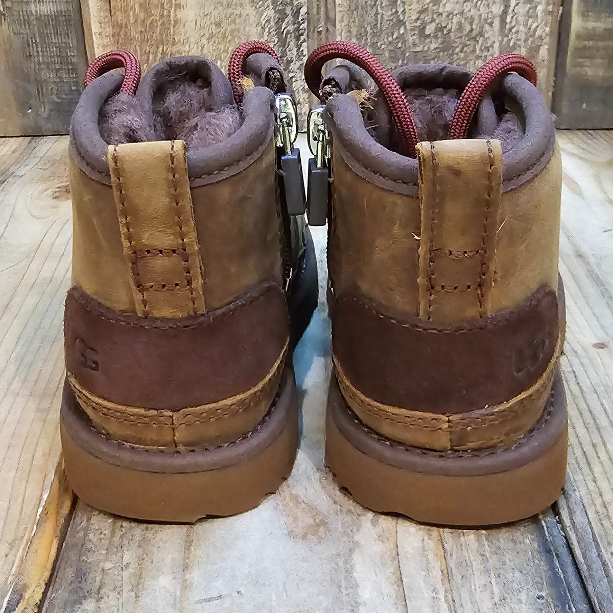 UGG Toddler Neumel II Waterproof Size 8 Grizzly Brown Chukka 
