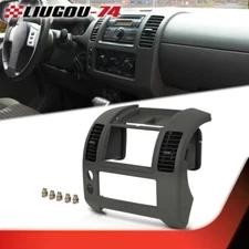 Center Dash Console Instrument Panel Bezel Gray Fit For 05-20 Nissan Frontier