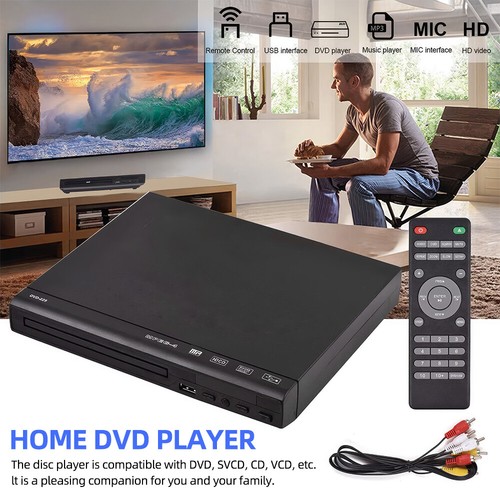 720P Region Free DVD CD Player with USB RCA Cable Remote Controller for Smart TV - Picture 7 of 15