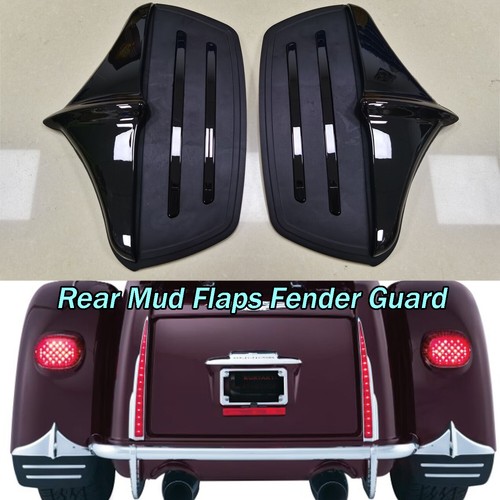 Rear Fender Mud Flaps For Harley 11-23 FLHTCUTG Tri Glide 11 Street Glide Trikes - Picture 2 of 12