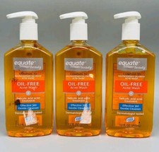 Equate Beauty Oil Free Acne Wash 12FL OZ 3 Pack FREE SHIPPING