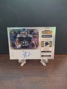 2022 Panini Contenders Hassan Haskins Variation RC On Card Auto 22/25 Titans