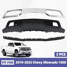 Front Lower Bumper Cover Kit w/ Air Deflector For 2019-2022 Chevy Silverado 1500