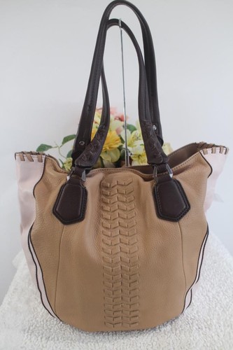 orYANY Lyssie Soft Pebbled Leather Color-Block Tote (300