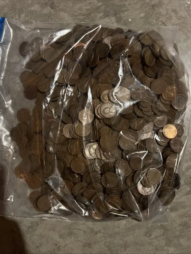 Huge Lot Of Wheat Pennies 6.5lbs