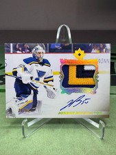 2023-24 Ultimate Collection Jordan Binnington Ultimate Access GU Patch Auto /99