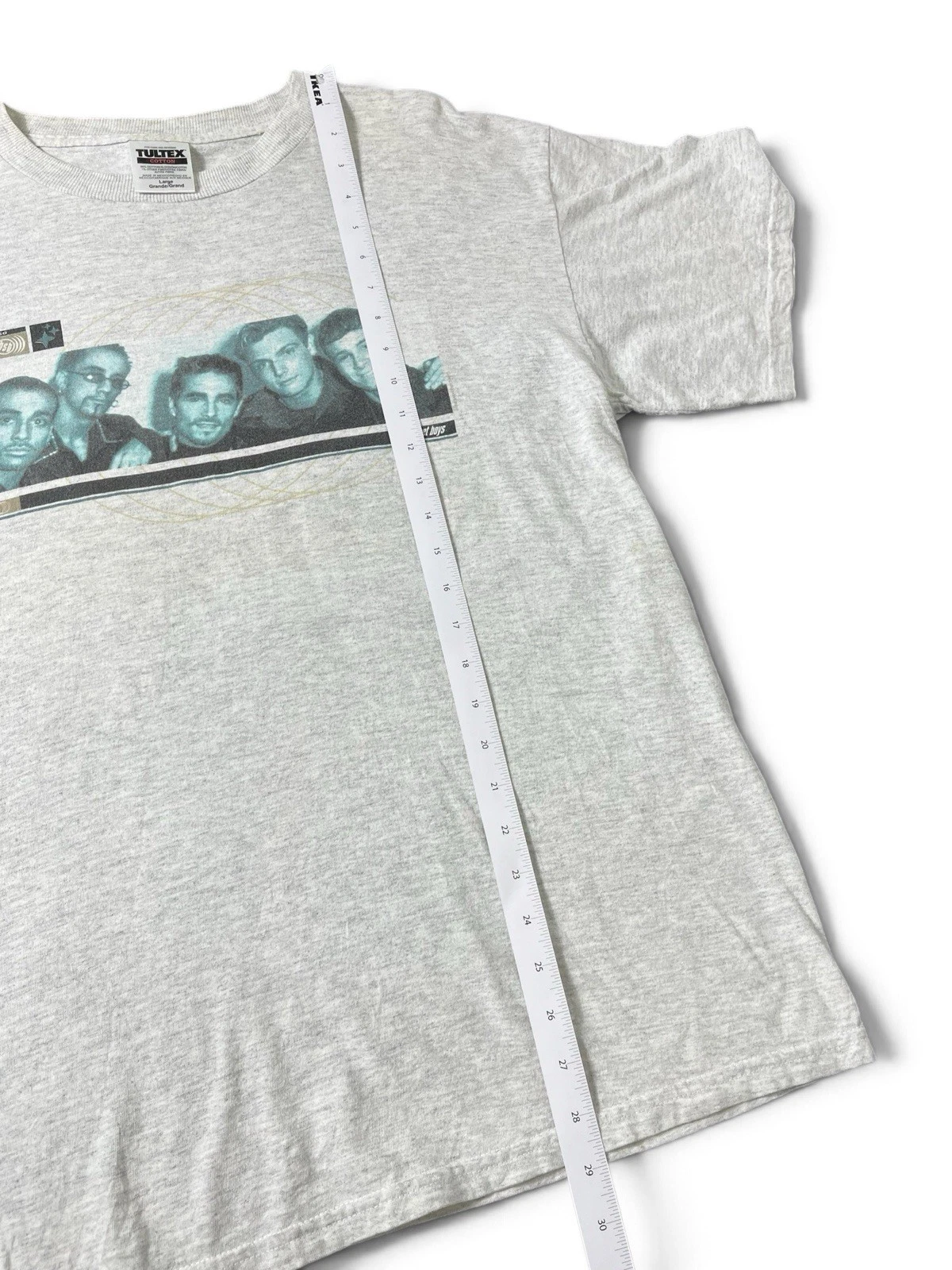 Vintage 1998 Backstreet Boys Concert T Shirt Tultex Heather Grey Mens Size Large - product detail image 8