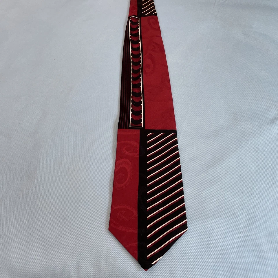 Corbata vintage Pierre Balmain alta costura 100 % seda 4" 57" largo años 90 declaración occidental Foto 2 de 4