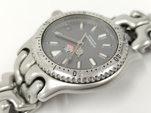 TAG HEUER Professional Stainless Steel Quartz Gray Dial S99.213K Working - Picture 4 of 9