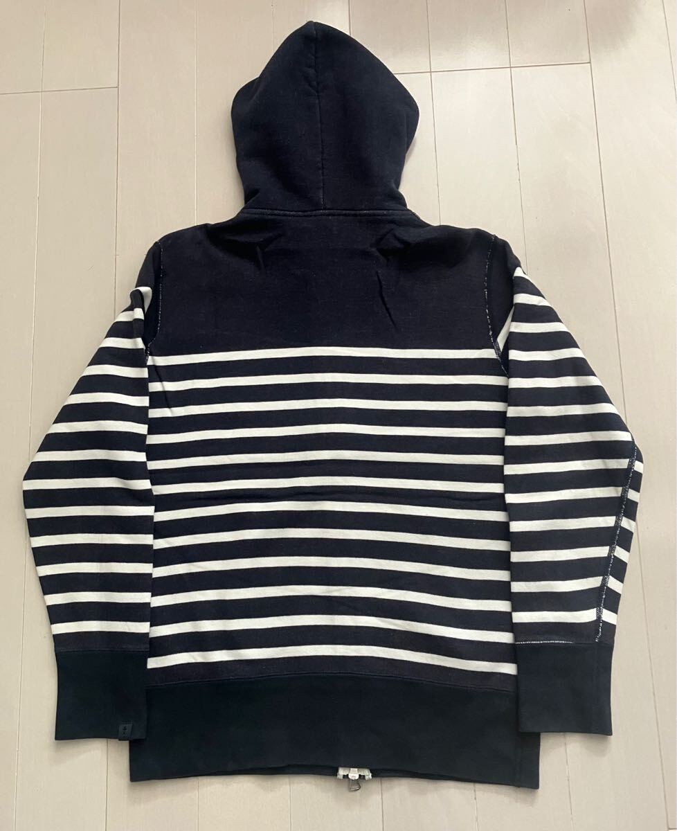 Loopwheeler LOWERCASE Edifice Border Zip Parker H… - image 3