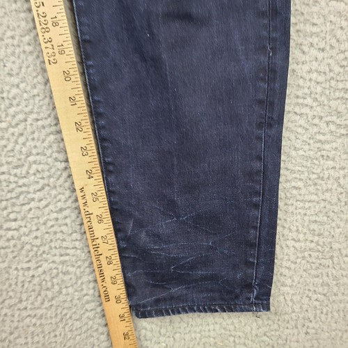 G-Star Raw 3301 Slim Mens Straight Denim Jeans 30 x 31 Dark Blue Button Fly - Picture 9 of 11
