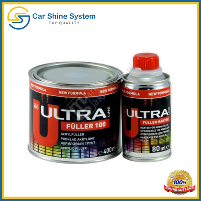 Novol Ultra 2K HS HIGH BUILD PRIMER KIT 1L Weiß 5:1 KAROSSERIE LACK FÜLLER 480ml