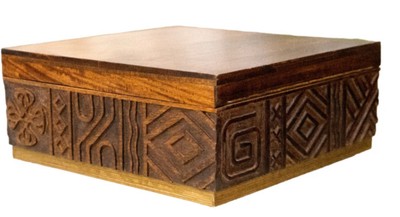 OTI BROWN BOX COLLECTION SMALL 10.25''L x 10.25''W x 4.5''H