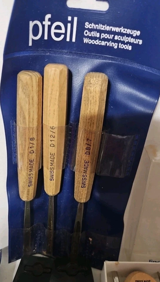 Gran Lote de FLECHA (Suiza) y BUTZ Herramientas para Tallar Madera Talladores de Palma Herramienta Giratoria Foto 4 de 4