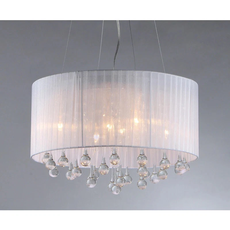 Araña de cristal esférica blanca Foto 4 de 4