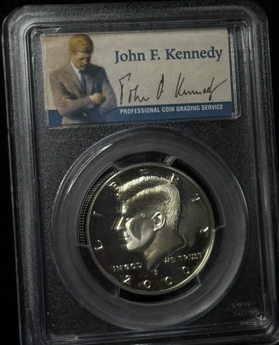 PCGS PR69DCAM - 2000 S Kennedy Silver 50C Proof Half Dollar Coin - 871