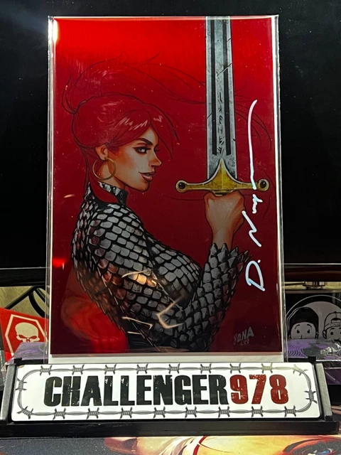 Immortal Red Sonja #2 David Nakayama METAL SIGNED VIRGIN w/ COA + TOPLOADER