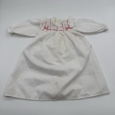 Vintage  96 American Girl Doll Samantha Night Gown White Pink