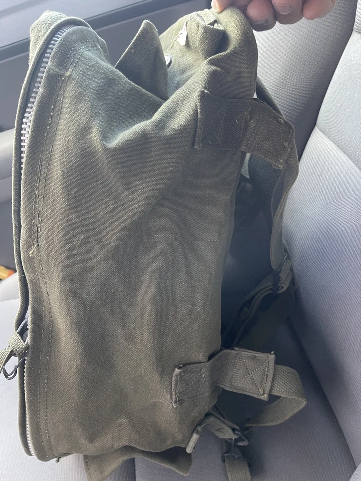 Turner Industries Lona Pesada Verde Oliva Kit Médico Mochila Nuevo Antiguo Stock Foto 4 de 4