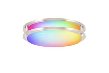 CLOUDY BAY 12 Inch LED Smart Flush Mount Ceiling Light,20W 2700K-6500K, 4W RG...