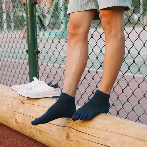 5 Pairs Mens five finger toe Breathe Socks Cotton Sport Casual bacteria and Odor - Picture 3 of 24