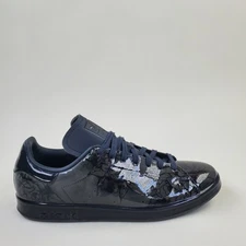 Adidas Stan Smith Chinese Porcelain Candid Roses Black Sneakers Sz 10 