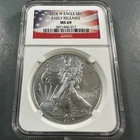 2014-W BURNISHED Silver Eagle NGC MS69, EARLY RELEASES (89267)