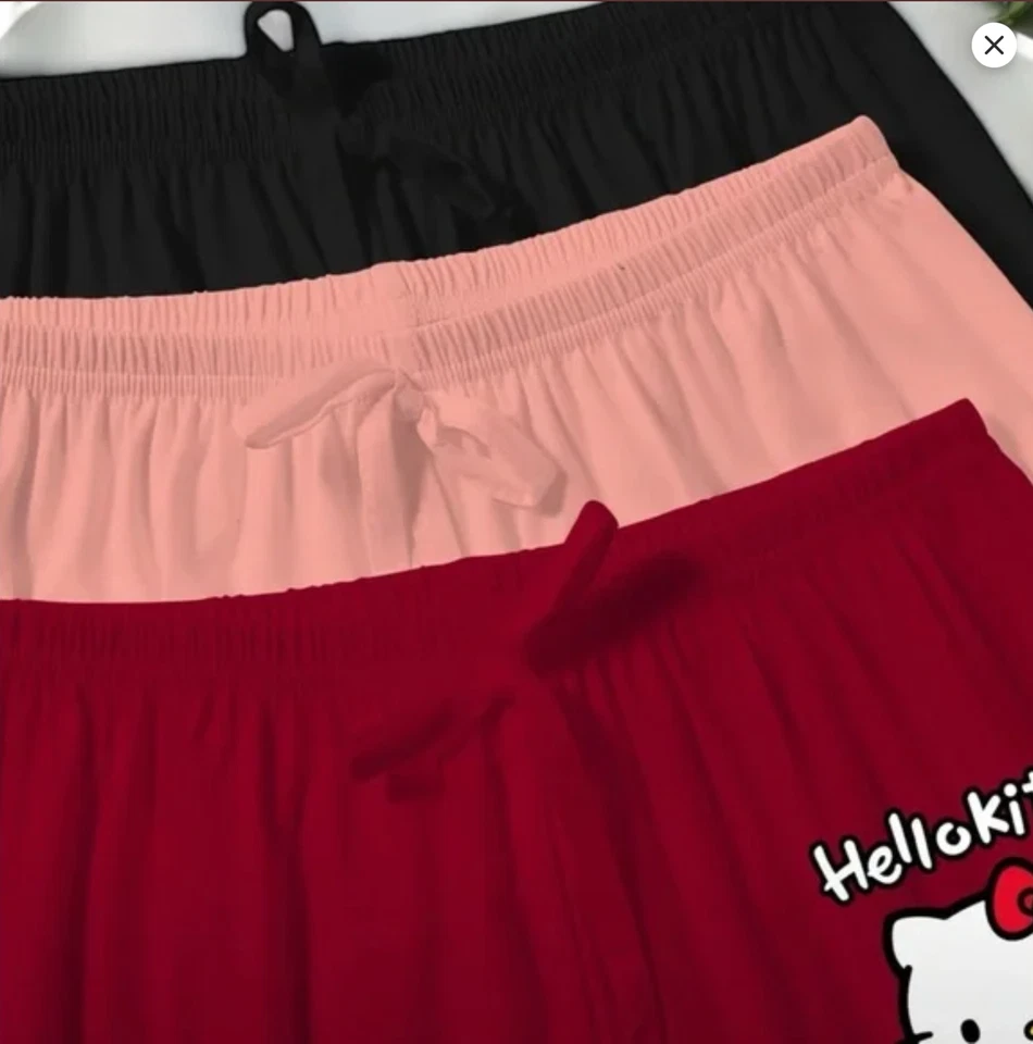 Pantalones capri de salón Hello Kitty para mujer LG NUEVOS Foto 3 de 4