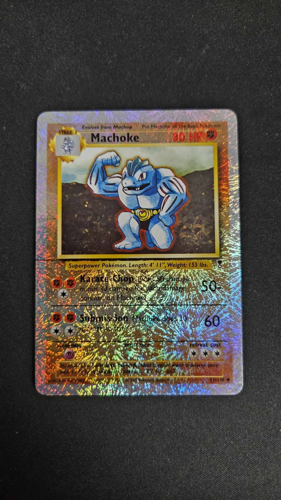 Machoke 51/110 Pokemon Legendary Collection Reverse Holo Mint/NM