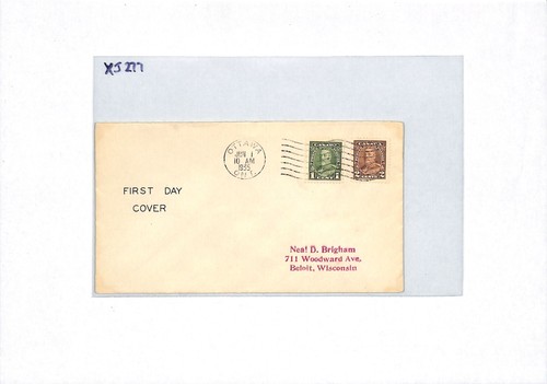 CANADA FDC 1935 KGV 1c 2c Ottawa Ontario FIRST DAY/COVER Cachet {samwells}XJ277 - Picture 7 of 12
