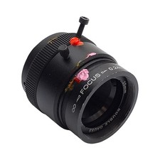 Edmund Optics 55-326 DG Series Fixed Focal Length Lens, 25mm FL, C-Mount, 240mm