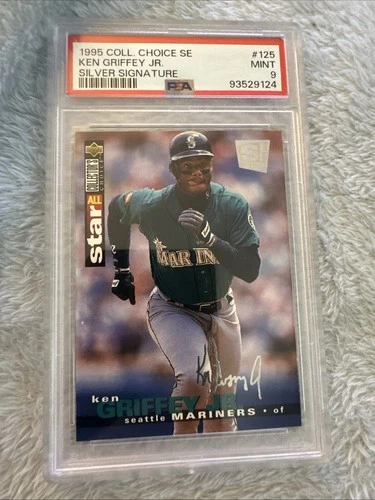 1995 Collector's Choice SE Ken Griffey Jr Silver Signature PSA 9