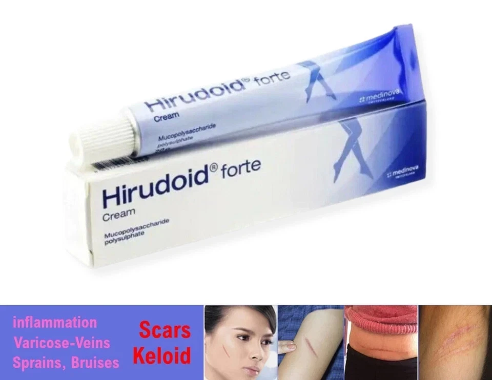 Hirudoid Forte Cream Varicose Scars Bruises Keloid Stretch Marks 20g ( X 5 ) - Image 3 of 4