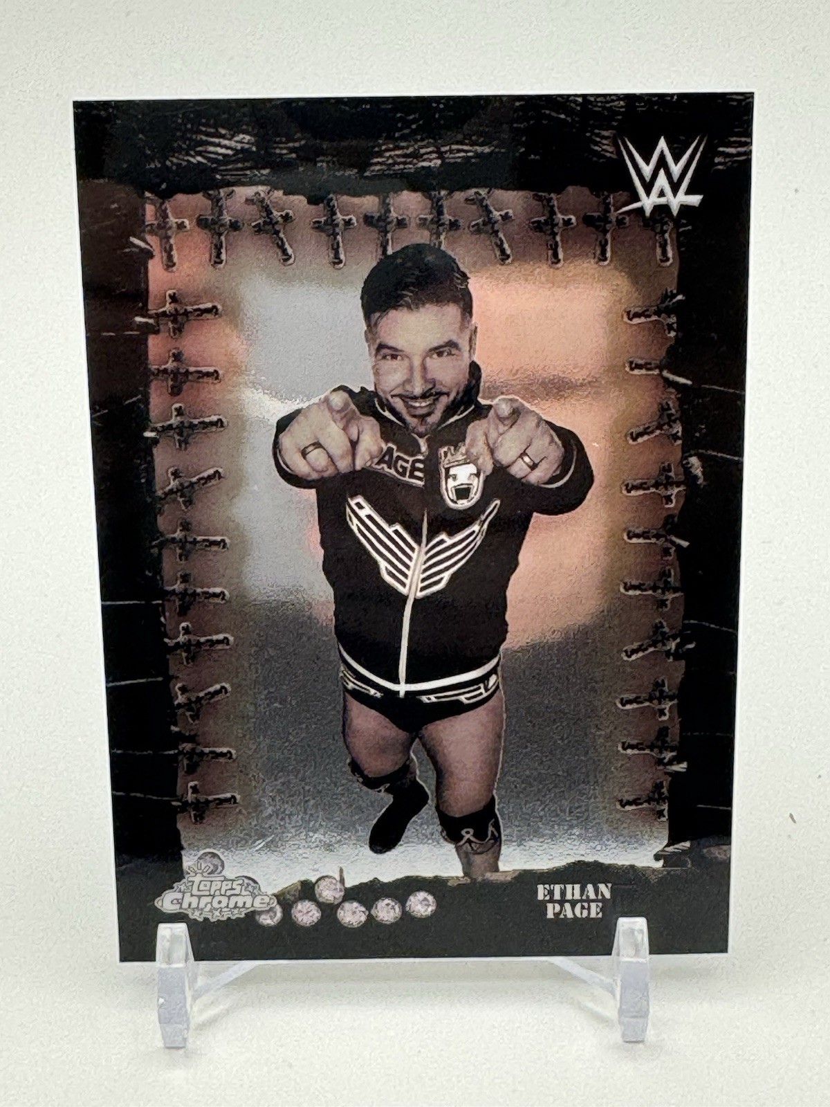 2025 Topps WWE Chrome Cactus Jack Ethan Page Famed Phantoms #FMP-9