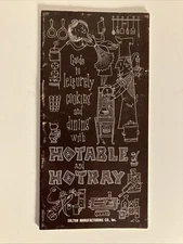 Salton Hotable & Hotray appliances Leisurely Cooking booklet 1960s