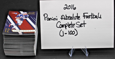 2016 Panini Absolute Football Complete Set (1-100) NM/MT